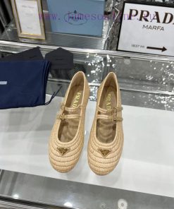 25ss PRADA Summer New Straw Shoes PRAD Summer Limited Edition Prada Straw Shoes This Time Bring oqfxkz2w