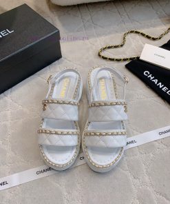 Chanel's New Chain Diamond Grid Thick Soled Sandals Exude A Sense Of Luxury That Always Makes P gg2oaj5o