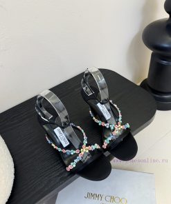 Jimmy Choo Jay Chou 25 Spring/Summer JC New SandalsThe Upper Of The Shoe Is Made Of Transparent f7xemhg3