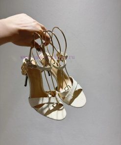 Original Material Leather Outsole Sheepskin Insole Two Heel Heights Of 10 Cm In Sizes 35-42 Cus 087ylddz