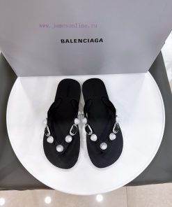 Size36-42Balenciaga 25ss Spring/summer New Rivet Flip Flops Sandals From BalenciagaParisian Mai frd4fwwe