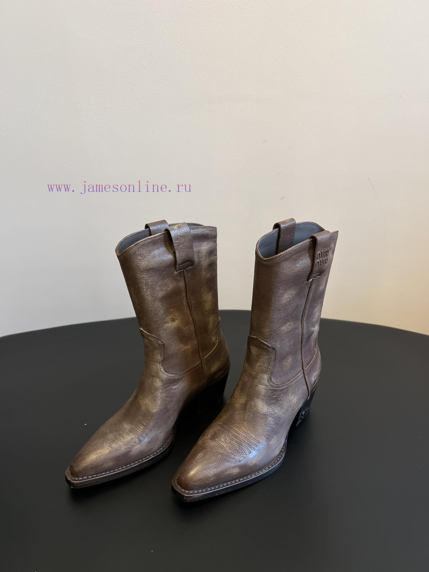 Purchasing Grade Miu Miu 25 Early Spring Motorcycle Style Retro BootsGreat! Miu's Vintage Desig 2vyrszwd - Image 3