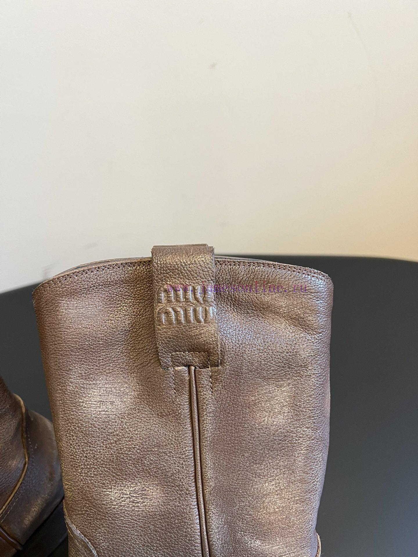 Purchasing Grade Miu Miu 25 Early Spring Motorcycle Style Retro BootsGreat! Miu's Vintage Desig 2vyrszwd - Image 10