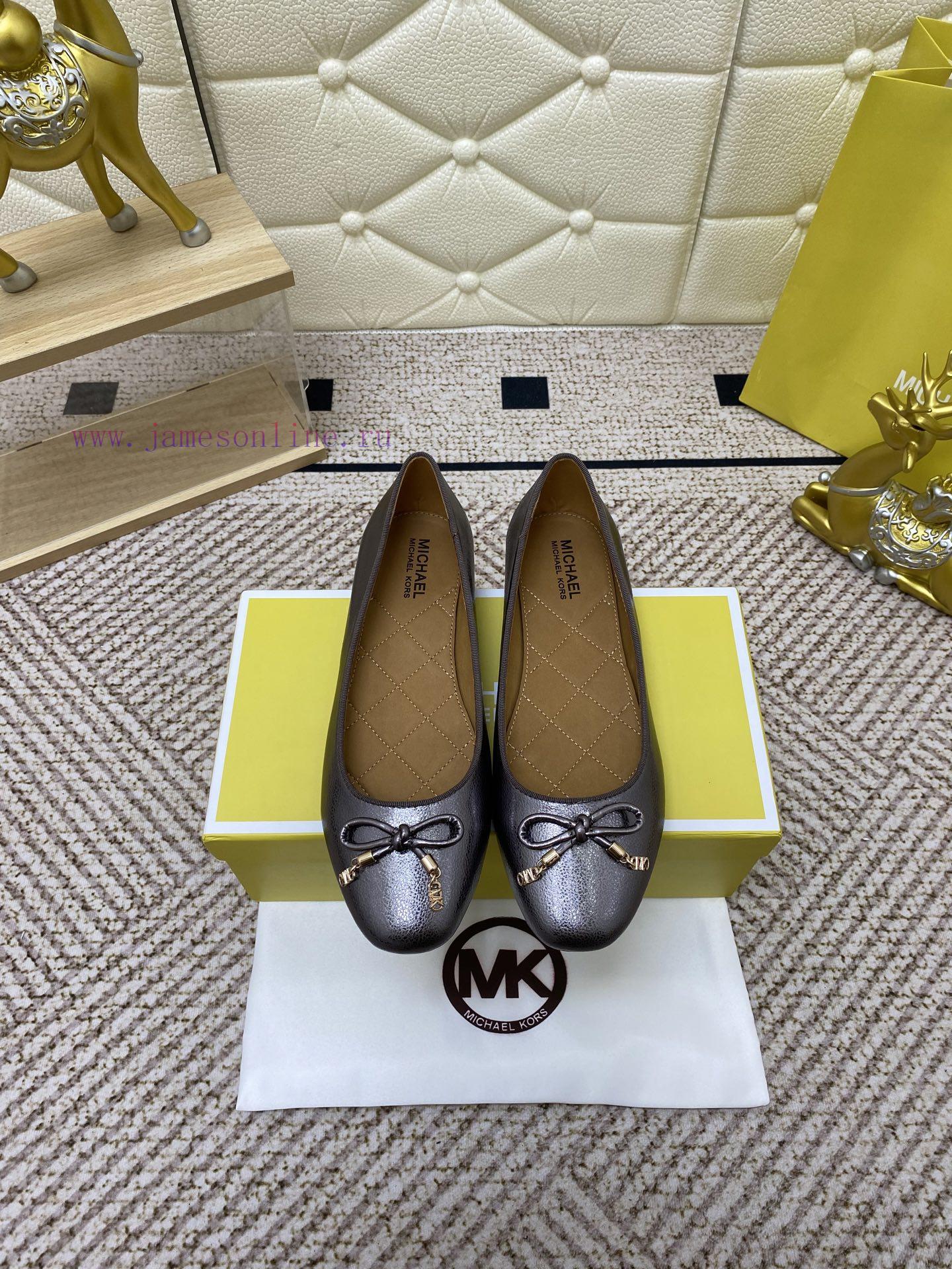 MK | 25Cs Spring/summer Toe Embroidered Logo Embellishment Ballet Shoes Resemble Necklaces Arou bhcsjked