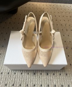 Top QualityDior 25/Classic Pointed Cat Heel High HeelsA Masterpiece Showcasing Dior's Exquisite st18870f