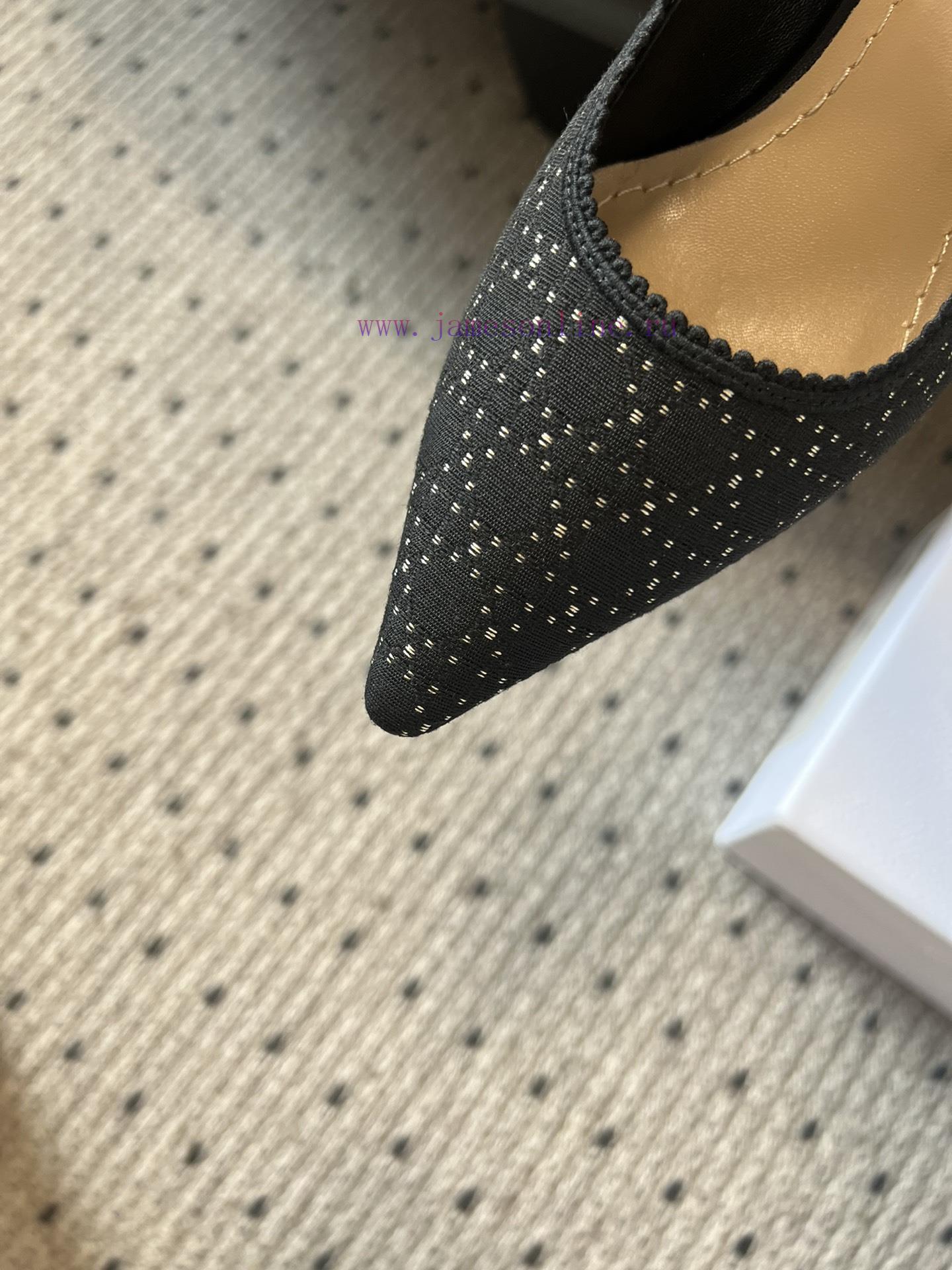 Top QualityDior Classic Black Polka Dot Bow High HeelsA Masterpiece Showcasing Dior's Exquisite baodcfoq - Image 6