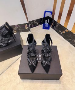 Out 𝘽𝙖𝙡 * 𝙖𝙞𝙣 Balmain Autumn/Winter 2025 Fashion High Heel SandalsBrand Balmain 𝘽𝙖𝙡𝙢𝙖𝙞𝙣 By Fren jto6ykox