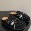 Latest Popular Louis Vuitton X BIRKENSTOCK Collaboration Boston Soft Soled Slippers With Toe Ca akef3v9m