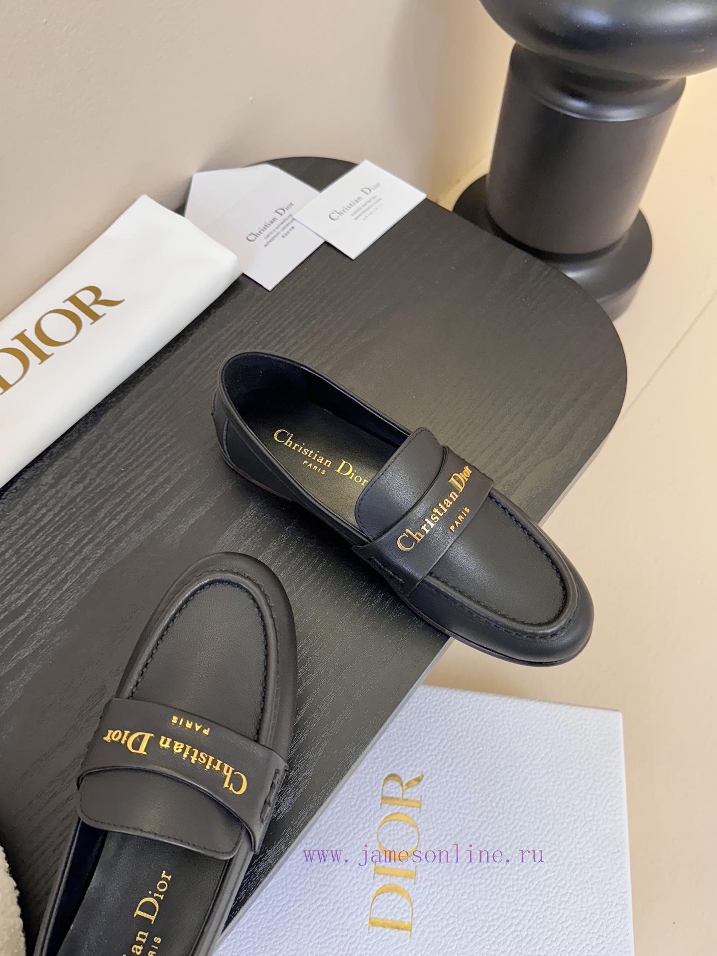 Dior 25ss Spring/Summer New Dior Round Head Flat Flat LoafersThis My Dior Open Heel High-heeled 13201y8b - Image 5