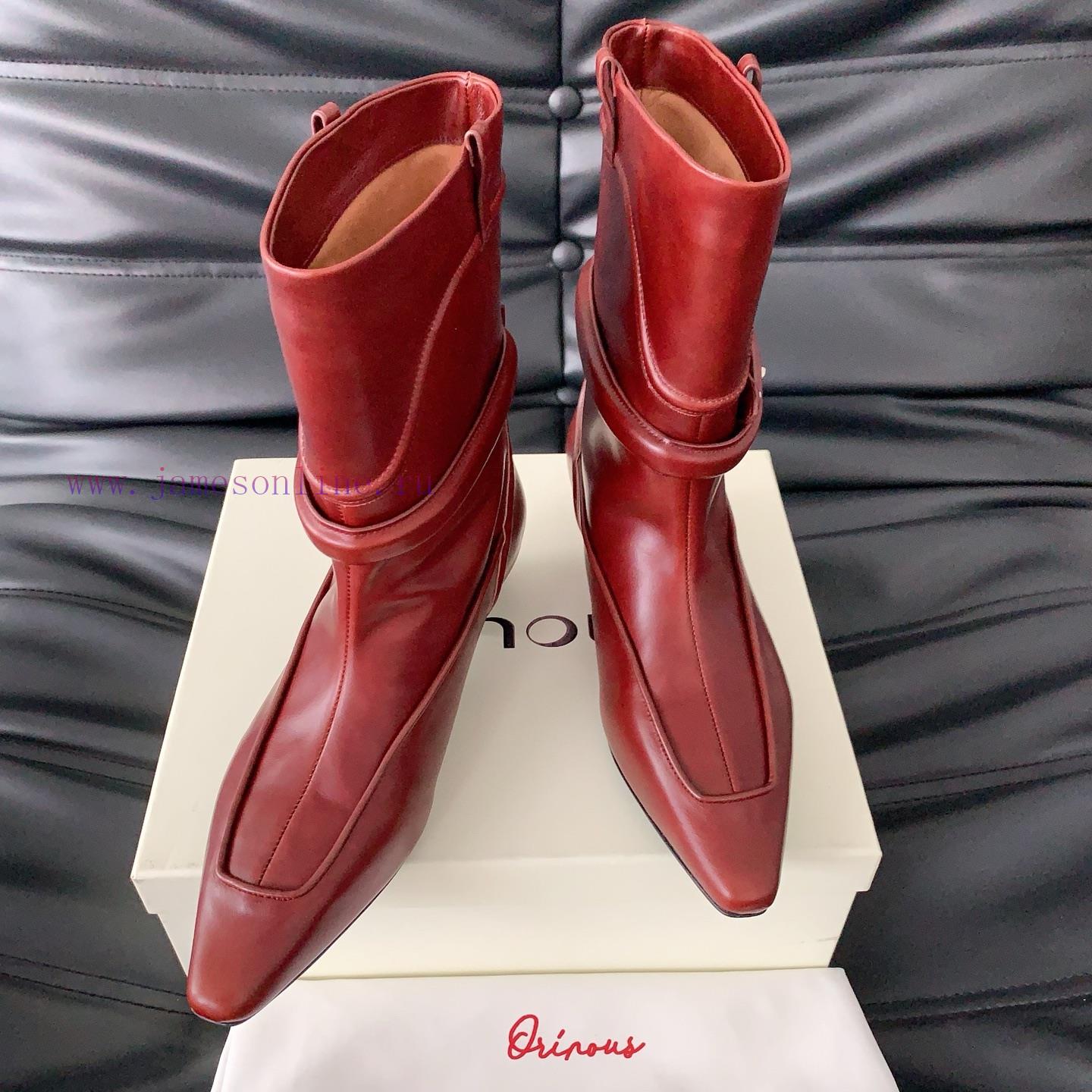 ORINOUS25 Autumn And Winter New Belt Buckle Square Toe Boots With Slight Stacking Layers Casual 3q0v2qb1 - Image 3
