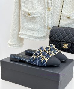 Chanel | Chanel 25K Spring/Summer New ProductsLarge Chain Double C-toe Trailer With Half Slippe ep0yw7vx