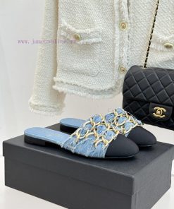 Chanel | Chanel 25K Spring/Summer New ProductsLarge Chain Double C-toe Trailer With Half Slippe y3ujgks6