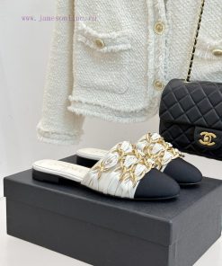 Chanel | Chanel 25K Spring/Summer New ProductsLarge Chain Double C-toe Trailer With Half Slippe e0ix4niy