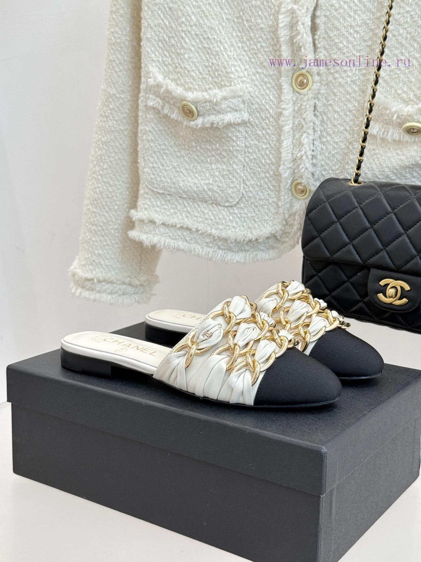 Chanel | Chanel 25K Spring/Summer New ProductsLarge Chain Double C-toe Trailer With Half Slippe e0ix4niy - Image 2