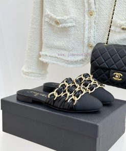 Chanel | Chanel 25K Spring/Summer New ProductsLarge Chain Double C-toe Trailer With Half Slippe omuzhw5j