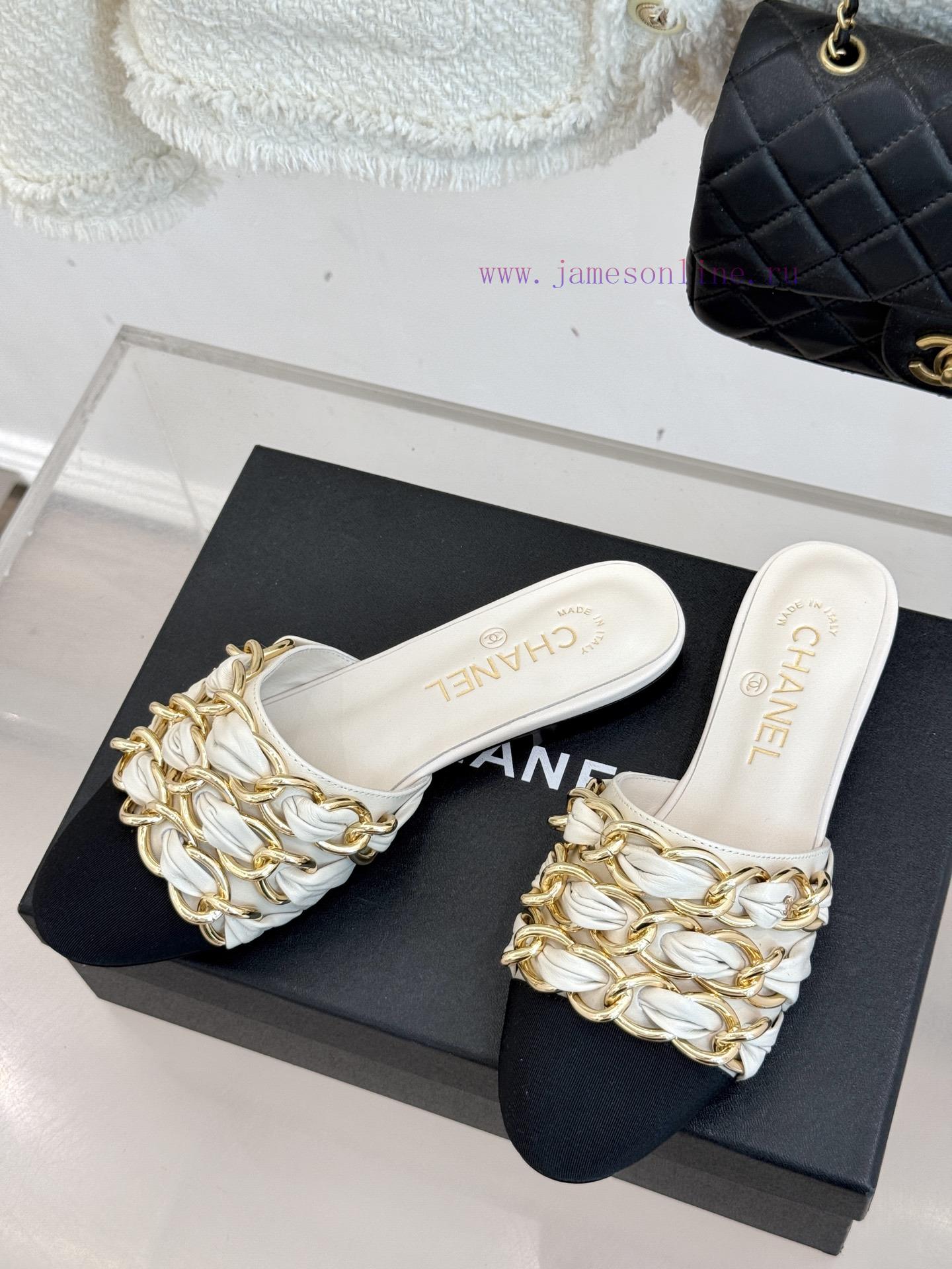Chanel | Chanel 25K Spring/Summer New ProductsLarge Chain Double C-toe Trailer With Half Slippe e0ix4niy - Image 3