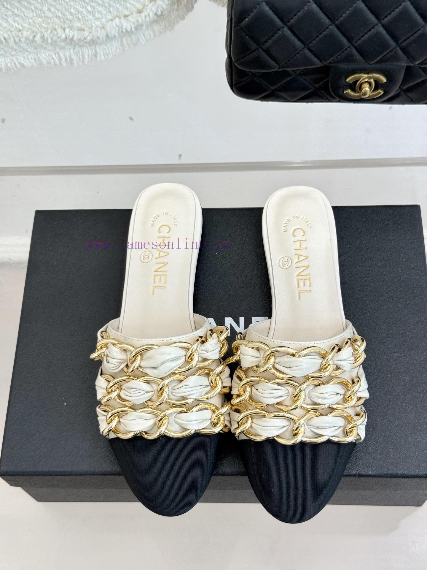 Chanel | Chanel 25K Spring/Summer New ProductsLarge Chain Double C-toe Trailer With Half Slippe e0ix4niy - Image 5