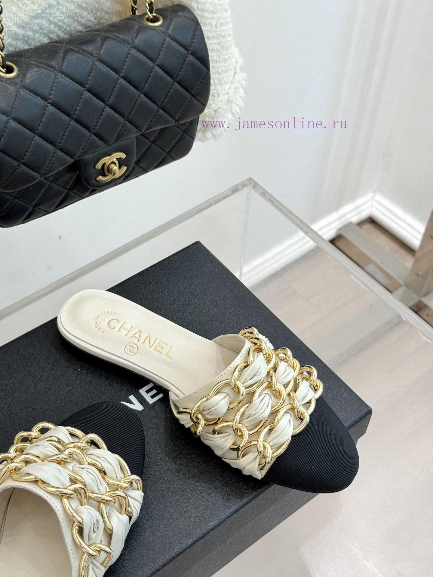 Chanel | Chanel 25K Spring/Summer New ProductsLarge Chain Double C-toe Trailer With Half Slippe e0ix4niy - Image 6