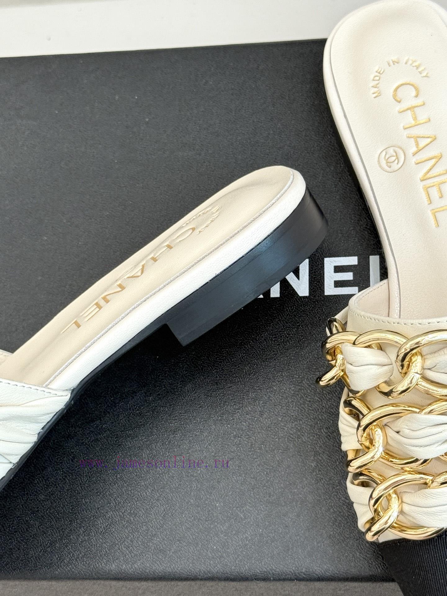Chanel | Chanel 25K Spring/Summer New ProductsLarge Chain Double C-toe Trailer With Half Slippe e0ix4niy - Image 7