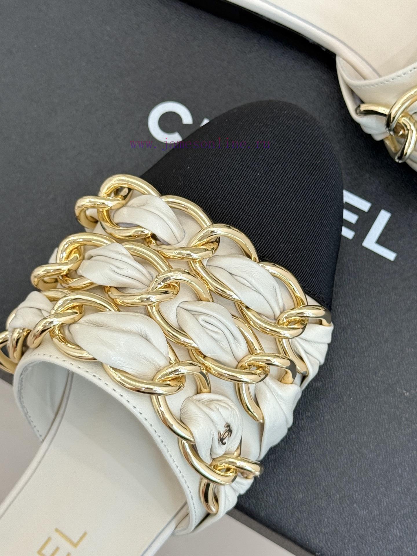 Chanel | Chanel 25K Spring/Summer New ProductsLarge Chain Double C-toe Trailer With Half Slippe e0ix4niy - Image 8