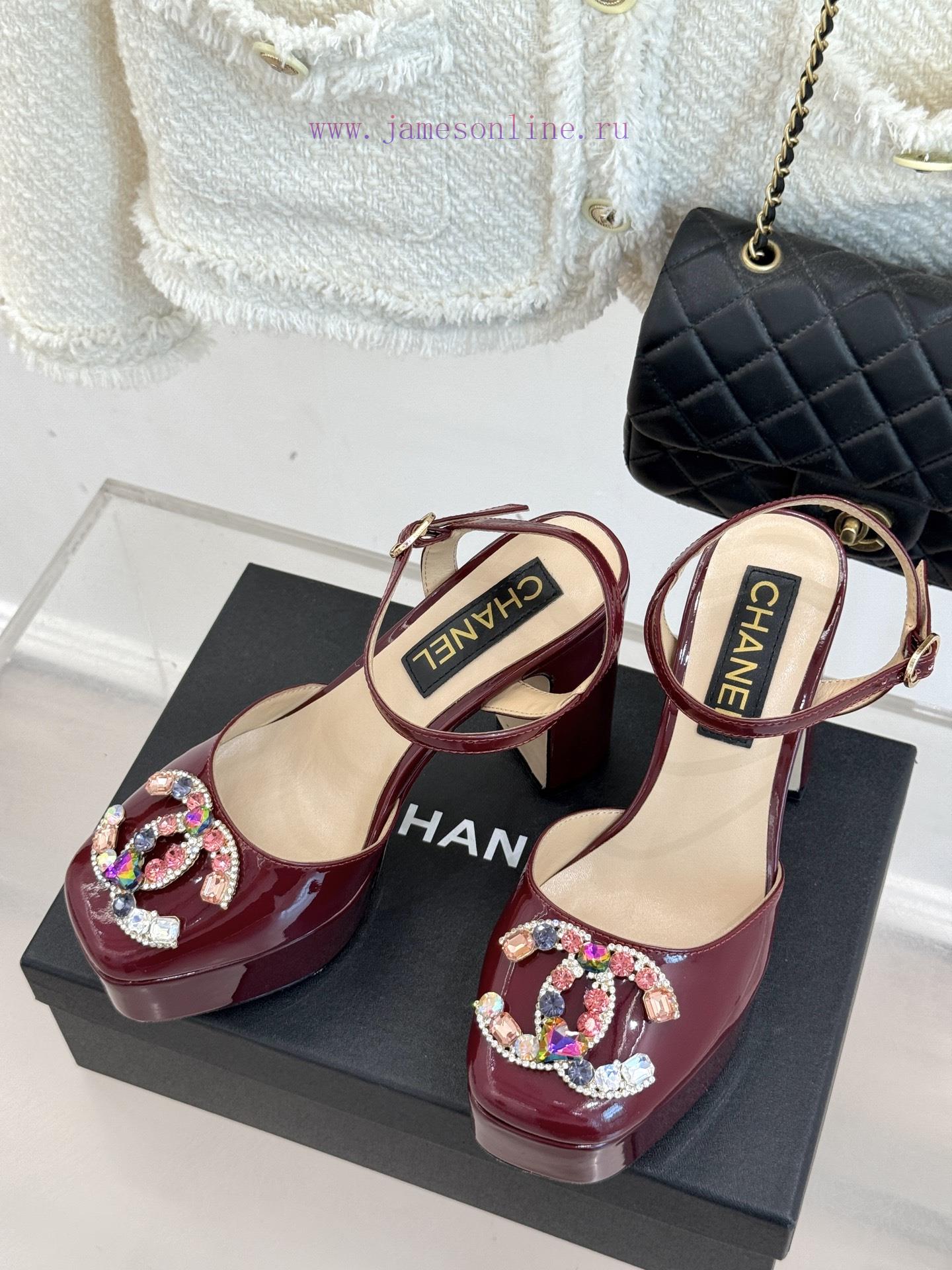 Chanel | Chanel 25A Spring/Summer New ProductsGemstone Double C Waterproof Platform High Heel S ems95xnt - Image 3