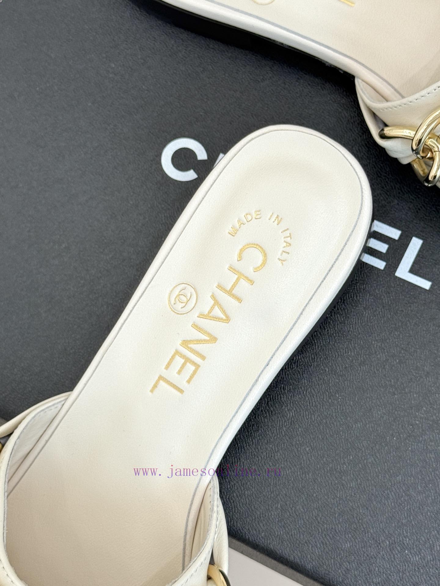 Chanel | Chanel 25K Spring/Summer New ProductsLarge Chain Double C-toe Trailer With Half Slippe e0ix4niy - Image 9