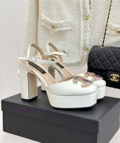 Chanel | Chanel 25A Spring/Summer New ProductsGemstone Double C Waterproof Platform High Heel S e5mhwdkz