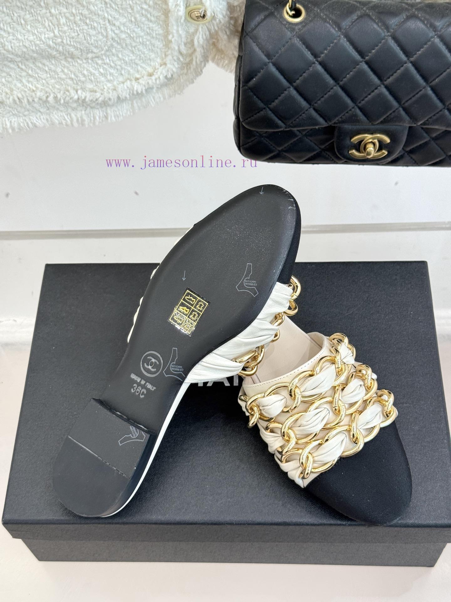 Chanel | Chanel 25K Spring/Summer New ProductsLarge Chain Double C-toe Trailer With Half Slippe e0ix4niy - Image 10
