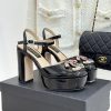Chanel | Chanel 25A Spring/Summer New ProductsGemstone Double C Waterproof Platform High Heel S qkw5kkmc