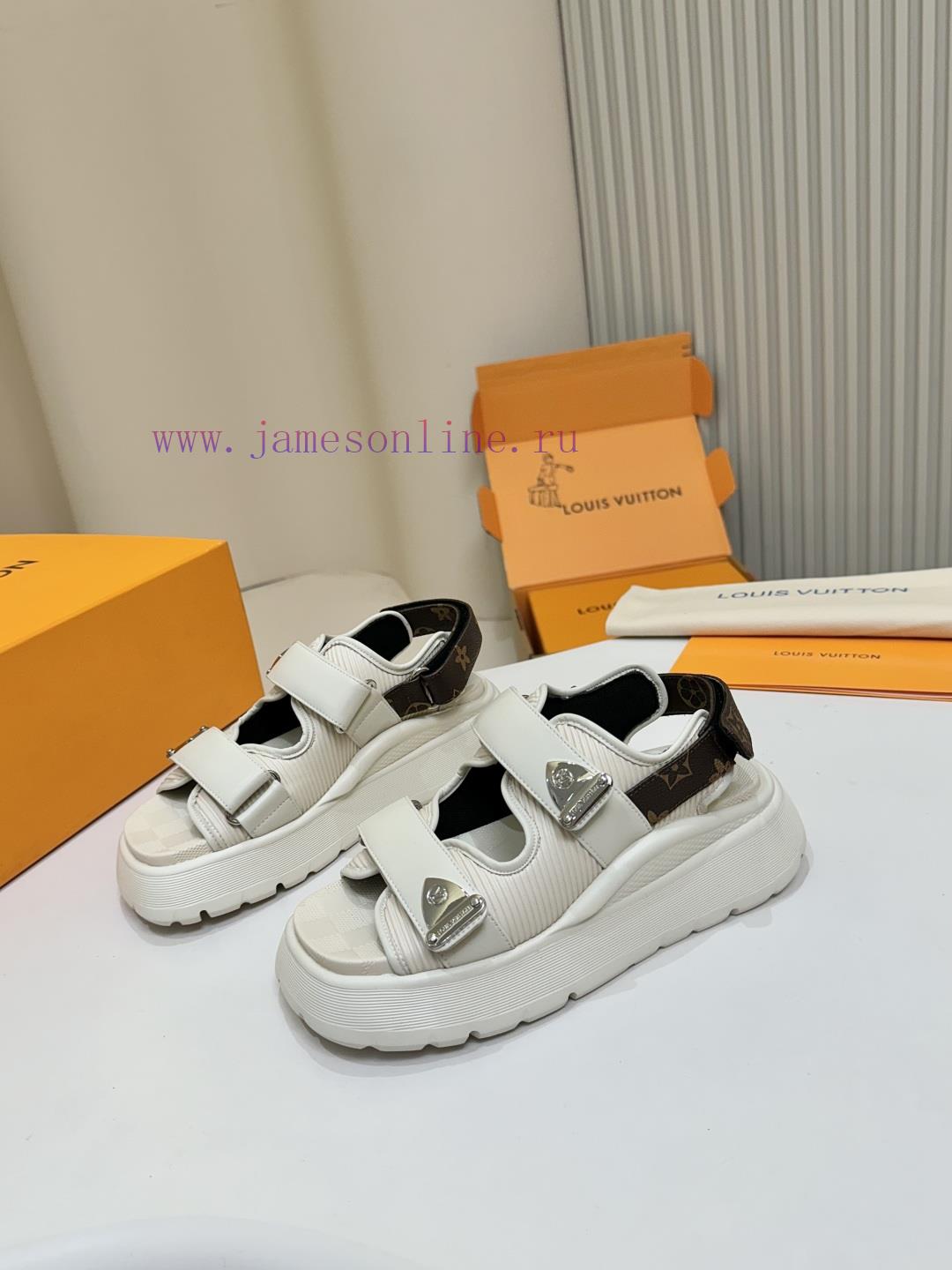 A Must-have For Summer LV Louis Vuitton Women's Sandals Exude A Sense Of Luxury**Original Fabri fptkrvpp