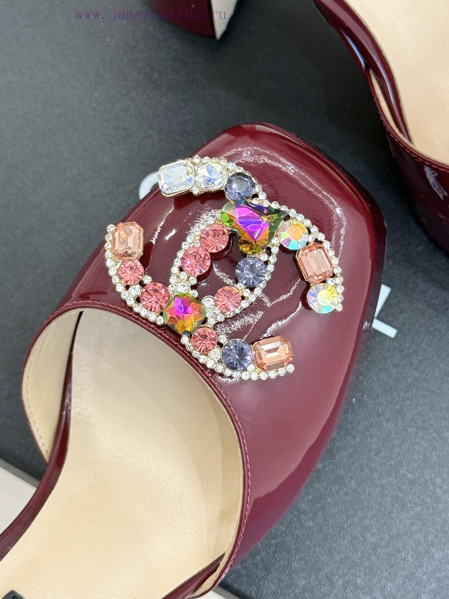 Chanel | Chanel 25A Spring/Summer New ProductsGemstone Double C Waterproof Platform High Heel S ems95xnt - Image 8