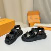 A Must-have For Summer LV Louis Vuitton Women's Sandals Exude A Sense Of Luxury**Original Fabri pdwa546l