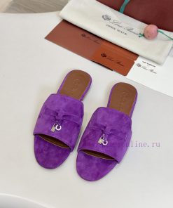 Loro Piana Top Genuine Leather Bottom**Loro Piana | Real Leather Bottom Slippers Luxury Pet Eve xrlsyi9y