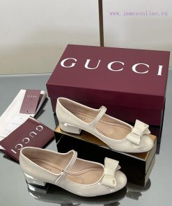 GuCC High End Boutique 2025 Early Autumn Series New Product Bow Mary Jane Flat Ballet Shoes 🩰 B 0jfdibm6
