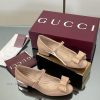 Apricot Colored GuCC High-end Boutique 2025 Early Autumn Series New Product Bow Mary Jane Flat ex4bc7it