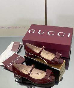 GuCC High End Boutique 2025 Early Autumn Series New Product Bow Mary Jane Flat Ballet Shoes 🩰 B vcgoxtmu