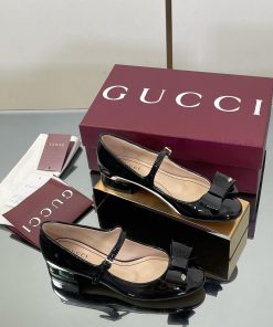 GuCC High End Boutique 2025 Early Autumn Series New Product Bow Mary Jane Flat Ballet Shoes 🩰 B m06p2hqu