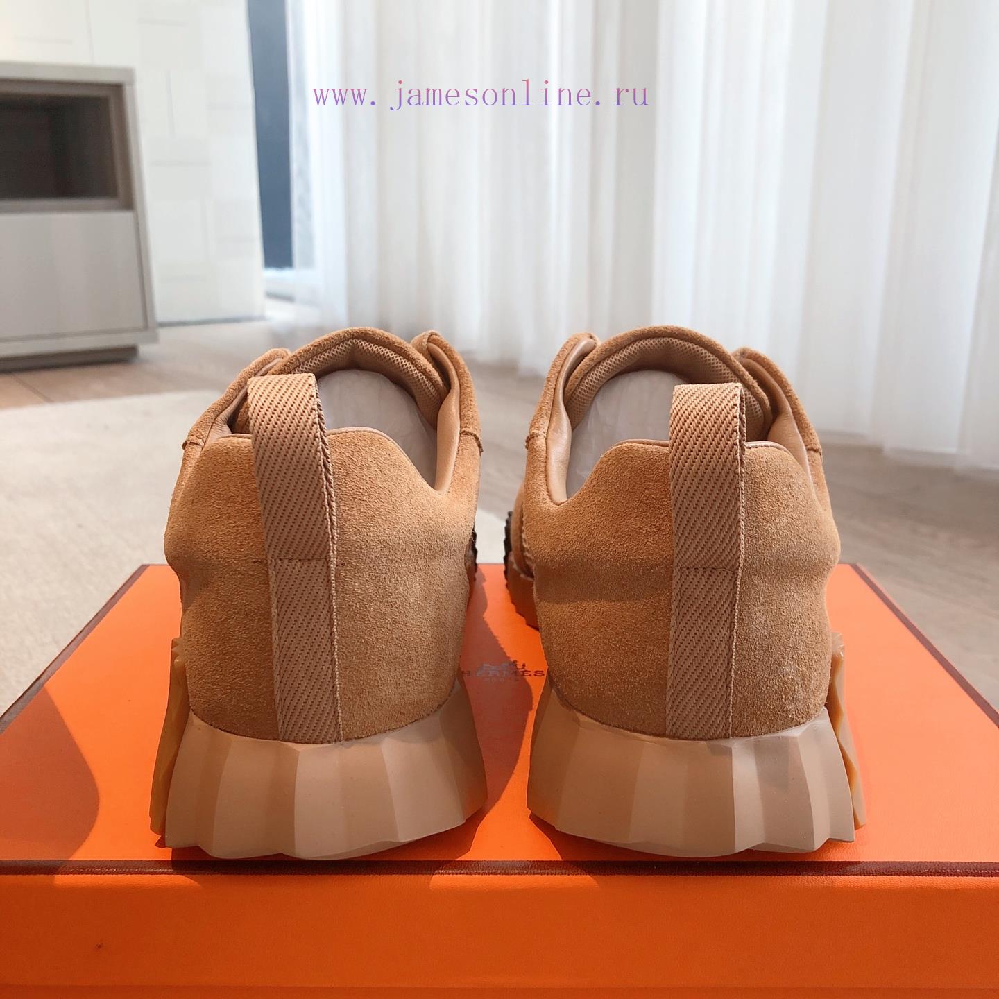 Men's 20 Couple's Hermes 25ss Early Spring White Shoes With Last Design And British Retro Style kc13bfjz - Image 7