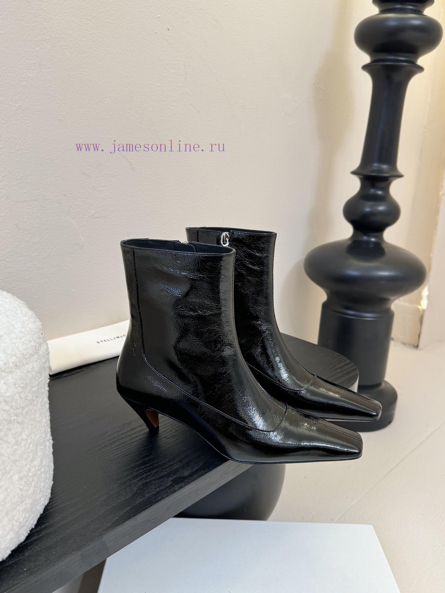 Stella McCartney's New 25SS Minimalist Leather Texture Short BootsMinimalist Stir Fried Chicken ipzvxefi - Image 3