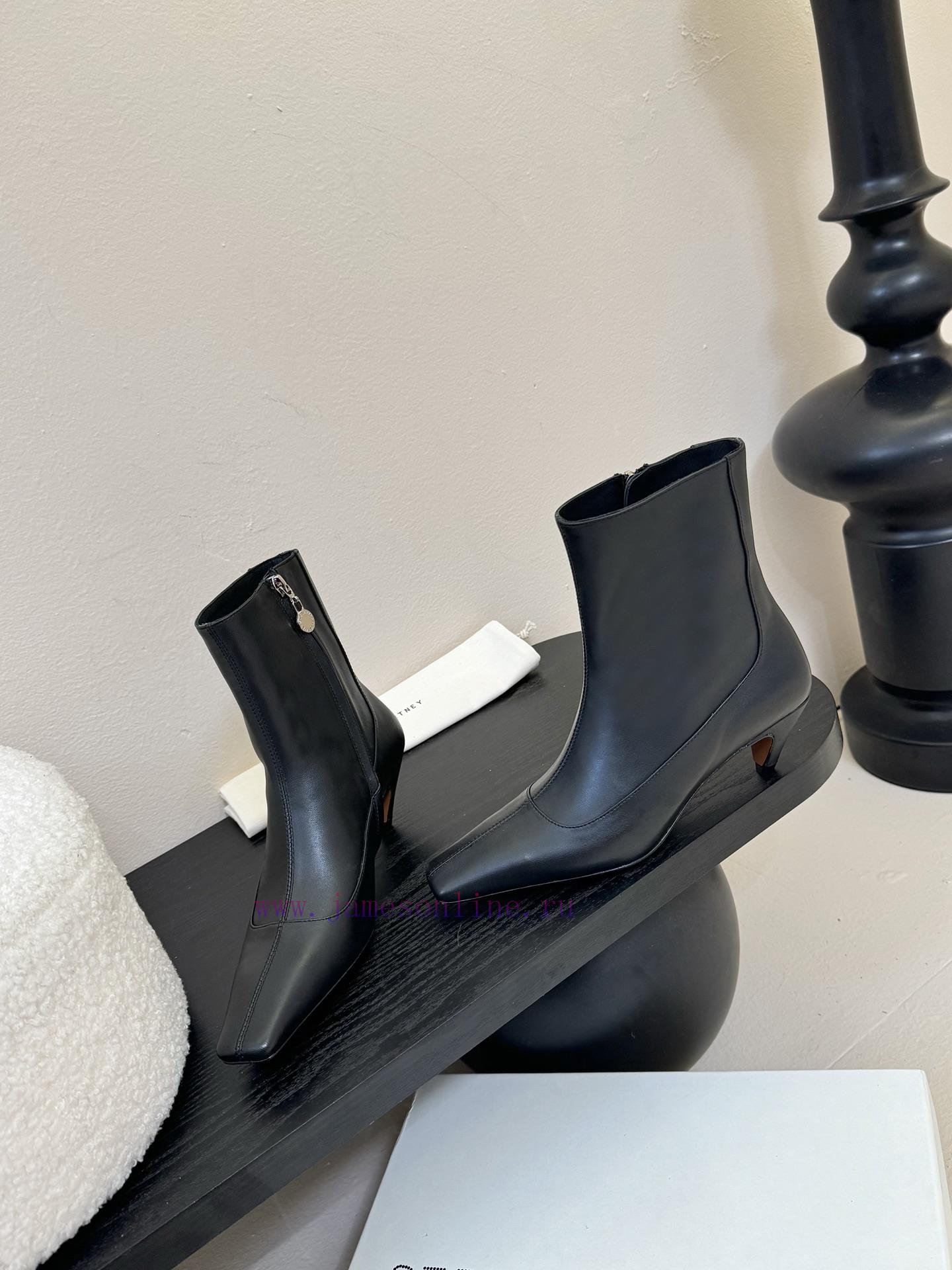 Stella McCartney's New 25SS Minimalist Leather Texture Short BootsMinimalist Stir Fried Chicken nnfnkqbm - Image 4
