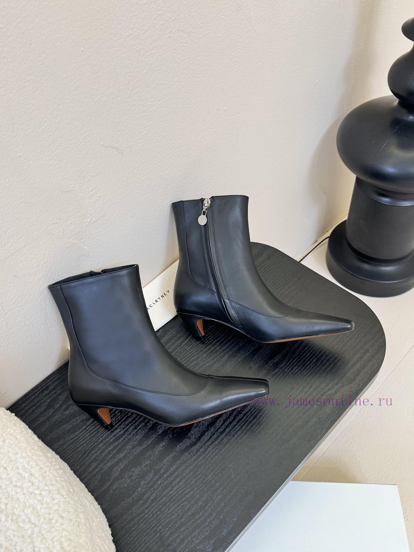 Stella McCartney's New 25SS Minimalist Leather Texture Short BootsMinimalist Stir Fried Chicken nnfnkqbm - Image 5