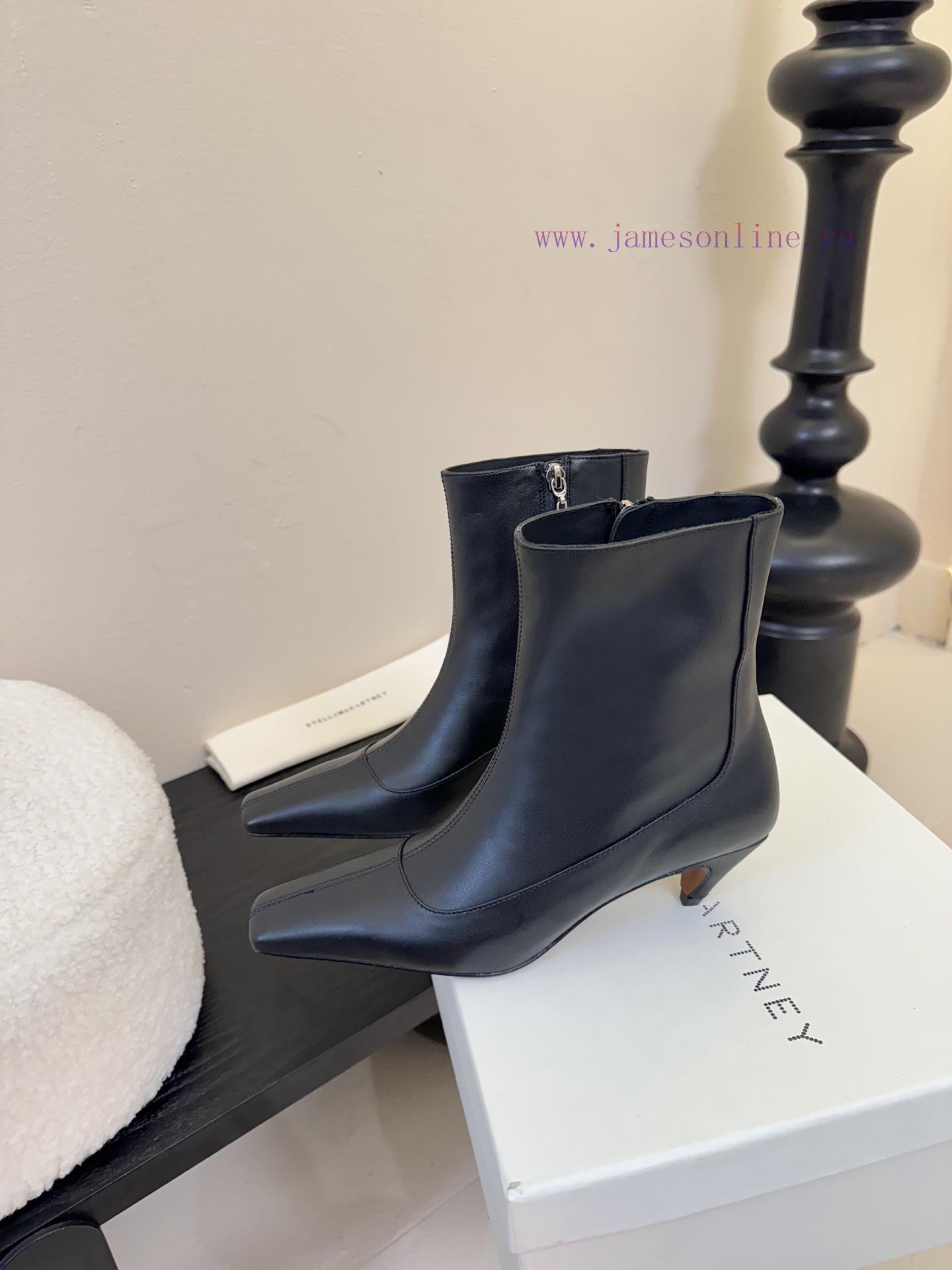 Stella McCartney's New 25SS Minimalist Leather Texture Short BootsMinimalist Stir Fried Chicken nnfnkqbm - Image 6
