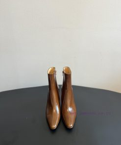 Top QualityBy Far 25SS Autumn/Winter New Style Full Leather Edition Kitten And New Short BootsT puwnrli3