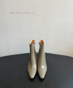 Top QualityBy Far 25SS Autumn/Winter New Style Full Leather Edition Kitten And New Short BootsT 496uja1j