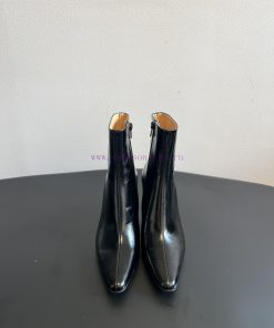 Top QualityBy Far 25SS Autumn/Winter New Style Full Leather Edition Kitten And New Short BootsT o1yv62bd