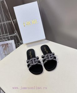 Dior 2025 Spring/Summer CD Slippers With Many Celebrities Fashion Bloggers Grass Planting Summe hb4wx960