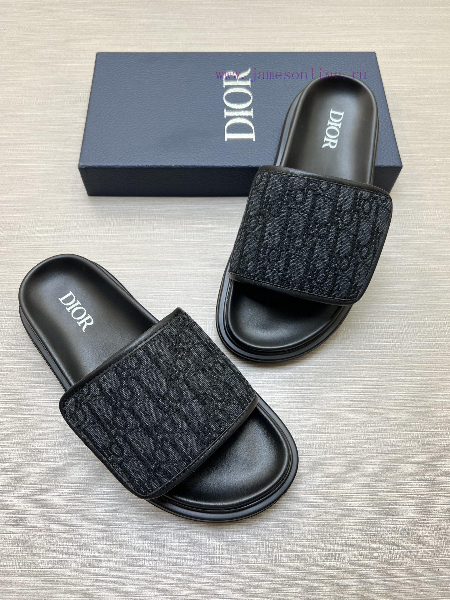 DIOR~Dior High Quality Slippers In One Row Summer Men's High Quality Classic Slippers * This Di zihoflfi - Image 3