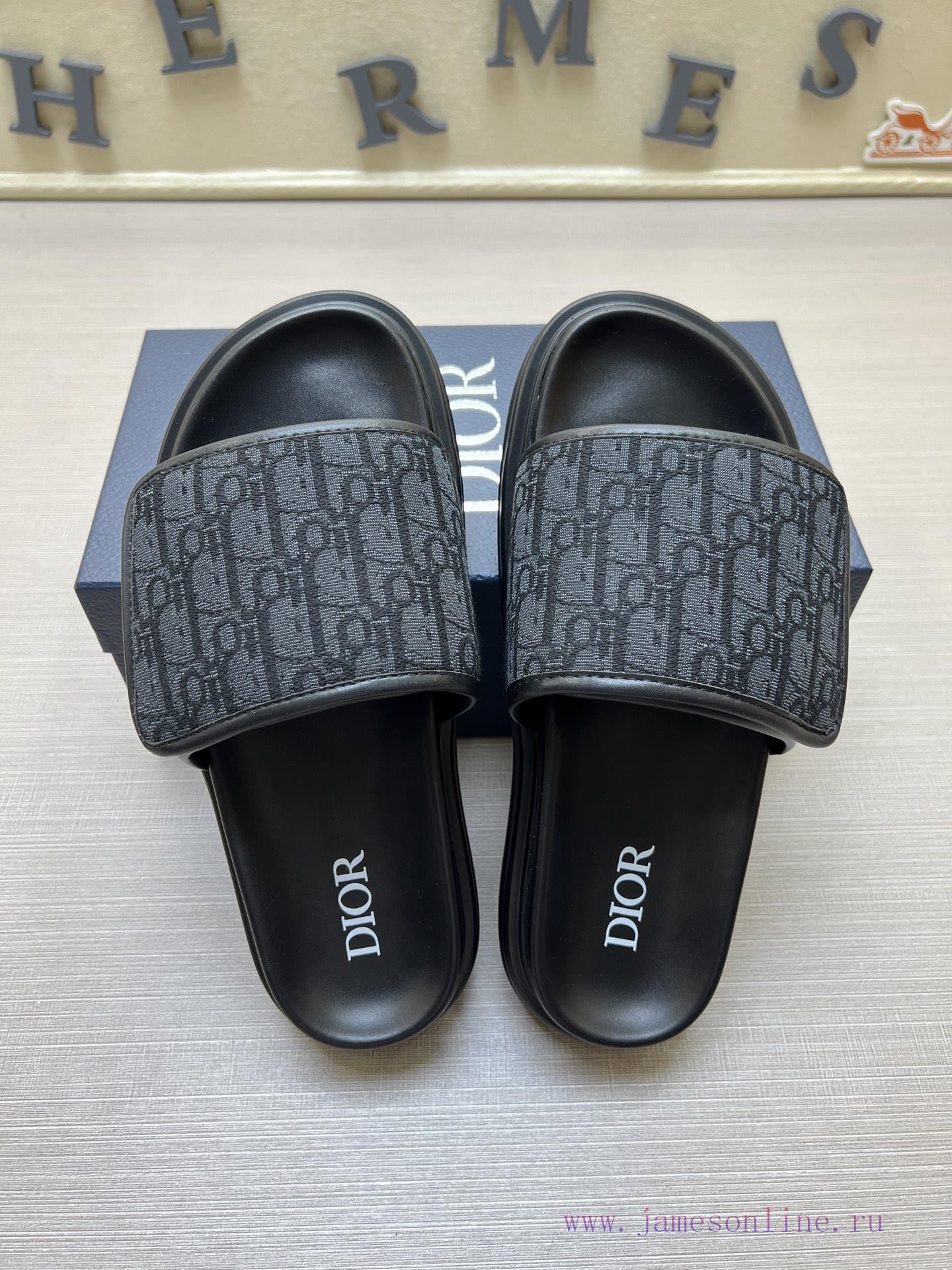 DIOR~Dior High Quality Slippers In One Row Summer Men's High Quality Classic Slippers * This Di zihoflfi - Image 4