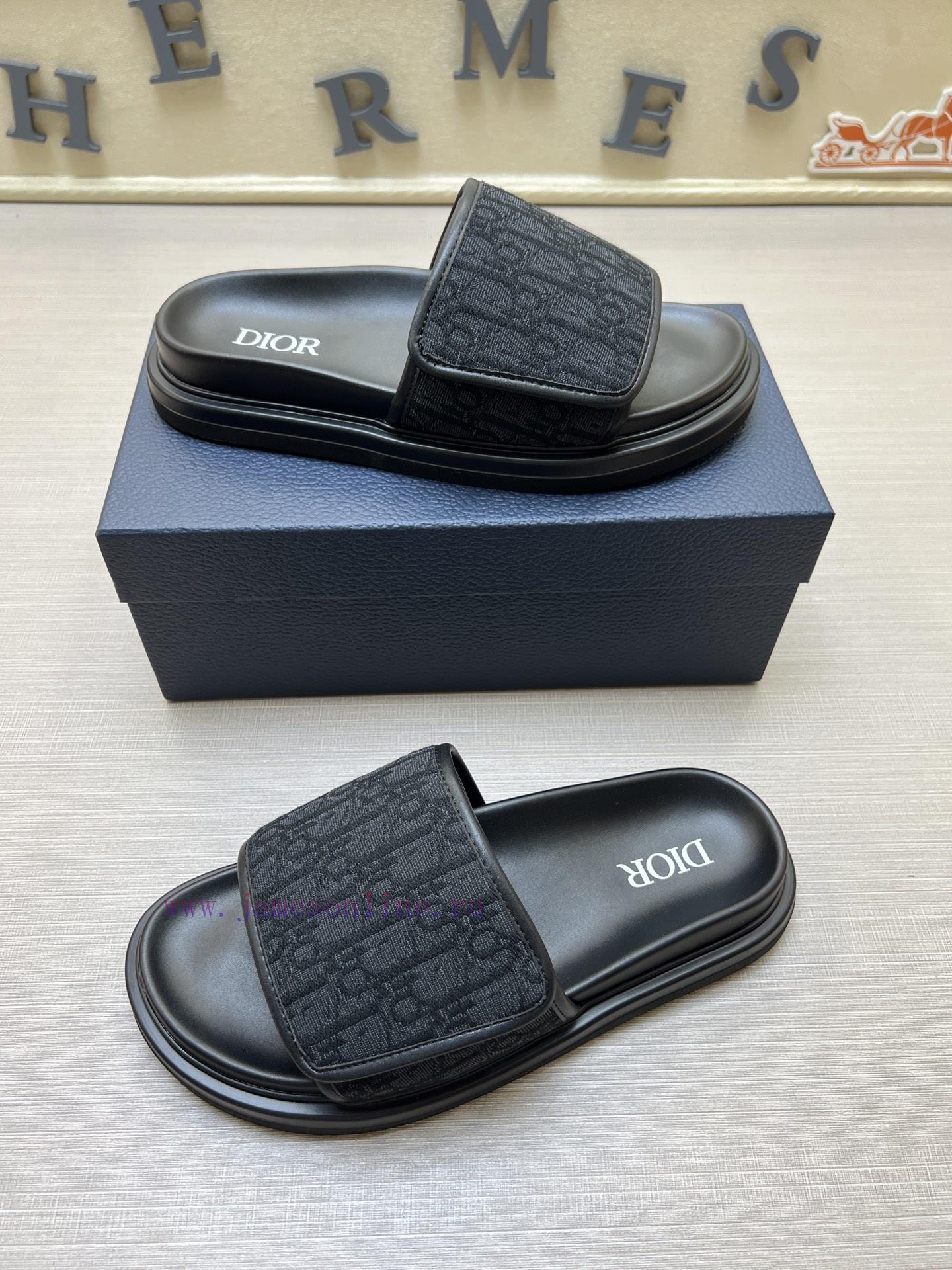 DIOR~Dior High Quality Slippers In One Row Summer Men's High Quality Classic Slippers * This Di zihoflfi - Image 6
