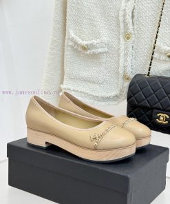 Chanel | Chanel Classic Double C ChainThick Soled Single Shoe LoafersThis Season's Shoes Are Re 1sliwoon
